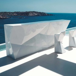Bar Central Lumineux Faz Vondom Blanc Bar Central Lumineux Faz Vondom Blanc