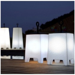 Lámpara de mesa Led blanco Mora H58