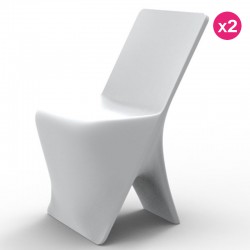 Conjunto de 2 cadeiras Vondom design Sloo branco