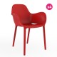 Set di 4 sedie Sabinas VONDOM rosso