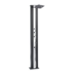 Shower hybrid Dada Formidra Anthracite and brushed aluminum 37L