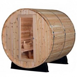 Sauna al aire libre Sentiotec Steam Barrel Pinnacle