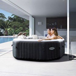 Spa Intex Carbon Bubbles en Jets 4 Plaatsen Pure Spa