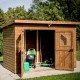 Thermabri Garden Shelter in Habrita Solid Wood 19.69 m2 with Steel Roof