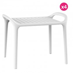 Set di 4 tavolini Vondom Ibiza White Milos