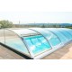 Rifugio per piscina in alluminio e policarbonato 390 x 642 x 75