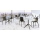 Lot de 4 fauteuils Vondom Brooklyn noir