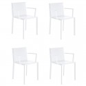 Set of 4 grey Vondom Quartz armchairs