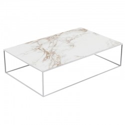 Coffee table Pixel Vondom Dekton Entzo white and white legs 160x100xH25