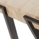 Bureau Design bois d'acacia massif et pieds acier noir 125x60 KosyForm