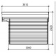 Abri de Jardin Habrita en bois Douglas massif 17.20 m2 avec Bucher