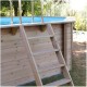 Zwembad Hout Ubbink Azura 350x505 H126cm Liner Blauw