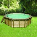 Piscina Madera Ubbink Océa 430 H120cm Liner arena beige