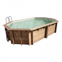 Pool Wood Ubbink Océa 355x550 H120cm Liner Beige sand