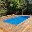 Pool Wood Ubbink Linea 500x1100 H140cm Liner Beige sand