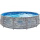 Tubular Pool Round Swing Design stone 366x 0.91
