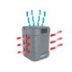 Poolex Q-Line 7 vertical heat pump for Basins 30 to 40 m3