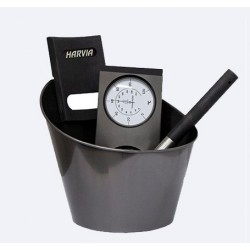 Kit accessoires Harvia Metal zwart voor Sauna