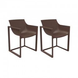 Lot de 2 Fauteuils Wall Street Vondom Bronze