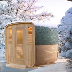 Gaïa Nova 6-lugares sauna ao ar livre Holl's en Epicea