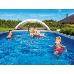 Oval Pool Ibiza Azuro 800x416 H150 with Sand Filter