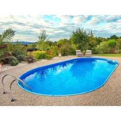 Ovaal zwembad Ibiza Azuro 900x500 H150 blauwe voering