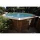 Piscina Legno Acqua Sole 550x300 H140cm Fodera beige Ubbink