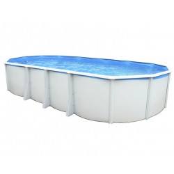 Above ground pool TOI Ibiza Oval 915x457x132 with complete kit White