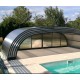 Cerramiento de piscina Cintrè Refugio telescópico Malta listo para instalar para piscina 900 x 450