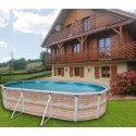 Above ground pool TOI Pinus oval 640x366xH120 with complete kit