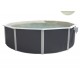 Above ground pool TOI Magnum round 350x132 Anthracite