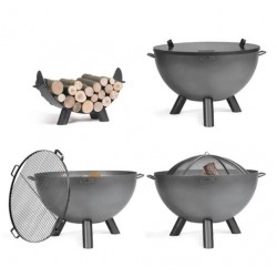 Kongo Cook King Premium Tuin Vuurpot 85cm met 4 Accessoires