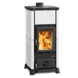 Fogão a lenha Nordica Extraflame Emiliana 6.5kW bordô