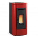 Ventilated pellet stove La Nordica Extraflame Klaudia 8kW Bordeaux