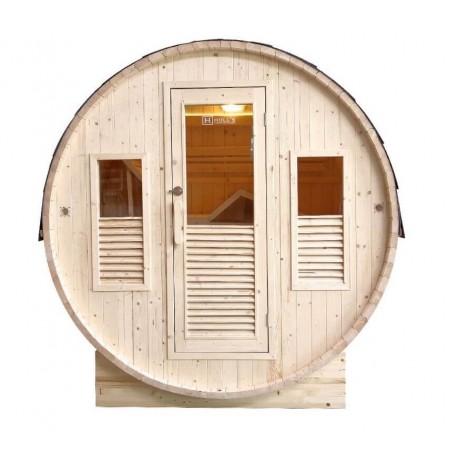 Sauna extérieur Gaïa Bella 3 places Holl’s en Epicea
