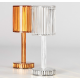 Lampe Gatsby Cylindre Cristal Vondom Led avec batterie