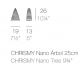 Chrismy Nano Vondom Veelkleurige Led RGB H26 Boom met Batterij