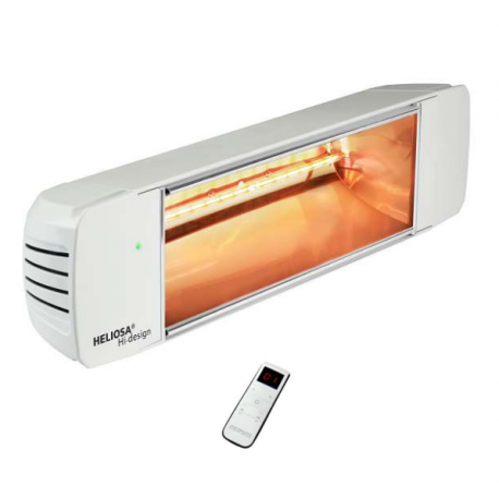 Heliosa HD 77 Radiant 2000W Heater Radio Remote Control White.