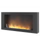 Infire Murall 1200 Bioethanol-Kamin mit Glas 3 kW Schwarz