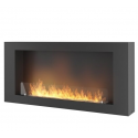 Infire Murall 1200 Caminetto a bioetanolo con vetro 3 kW Nero