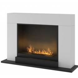 Infire Inportal2 Bioethanol Fireplace White with 1 Window