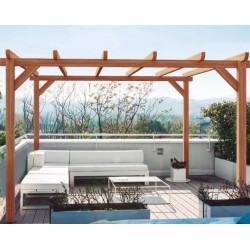 Pérgola exenta de madera Sitges 400x300cm 12m2