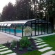 Mid-height pool enclosure Abrisol Tabarca Fixed veranda 12.9x550m