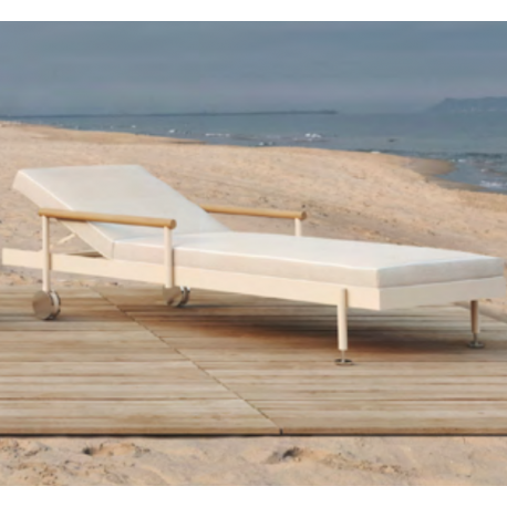 Loungue Sun Lounger Hamptons Ecru Aluminium Chair Vondom