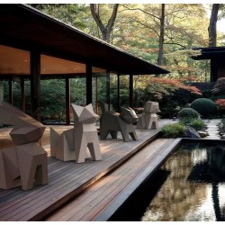 Statue Design Rabbit Kousagi Origami Vondom