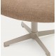 Repose-pieds Aspe tissu marron clair et métal VeryForma