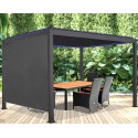Side Blind Curtain Bioclimatic Pergola Habrita 3m