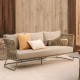 Saco 3-Sitzer-Outdoor-Sofa aus grünem Seil und Stahl VeryForma