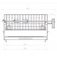 Le Marquier Vulcain Barbecue met ingebouwd draaispit 61x33