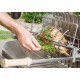 Le Marquier Irissarry roestvrijstalen barbecue met draaispit 78x32
